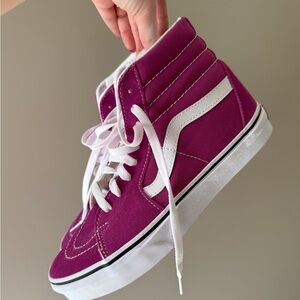 Vans Fuchsia High-Top Sneakers